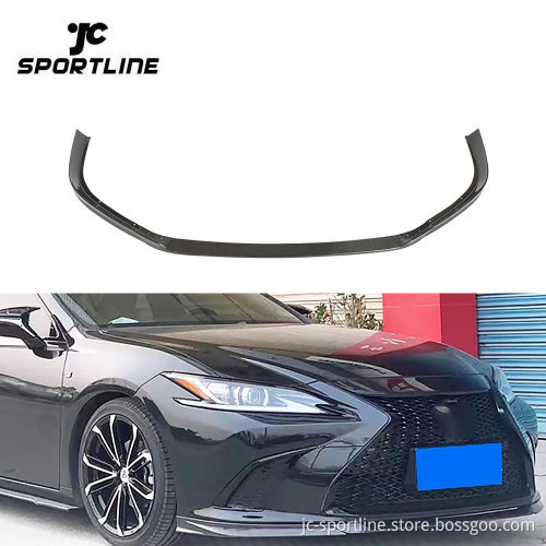 Carbon Fiber ES350 F Sport Front Lip Spoiler for Lexus ES300h Sedan 2018-2019